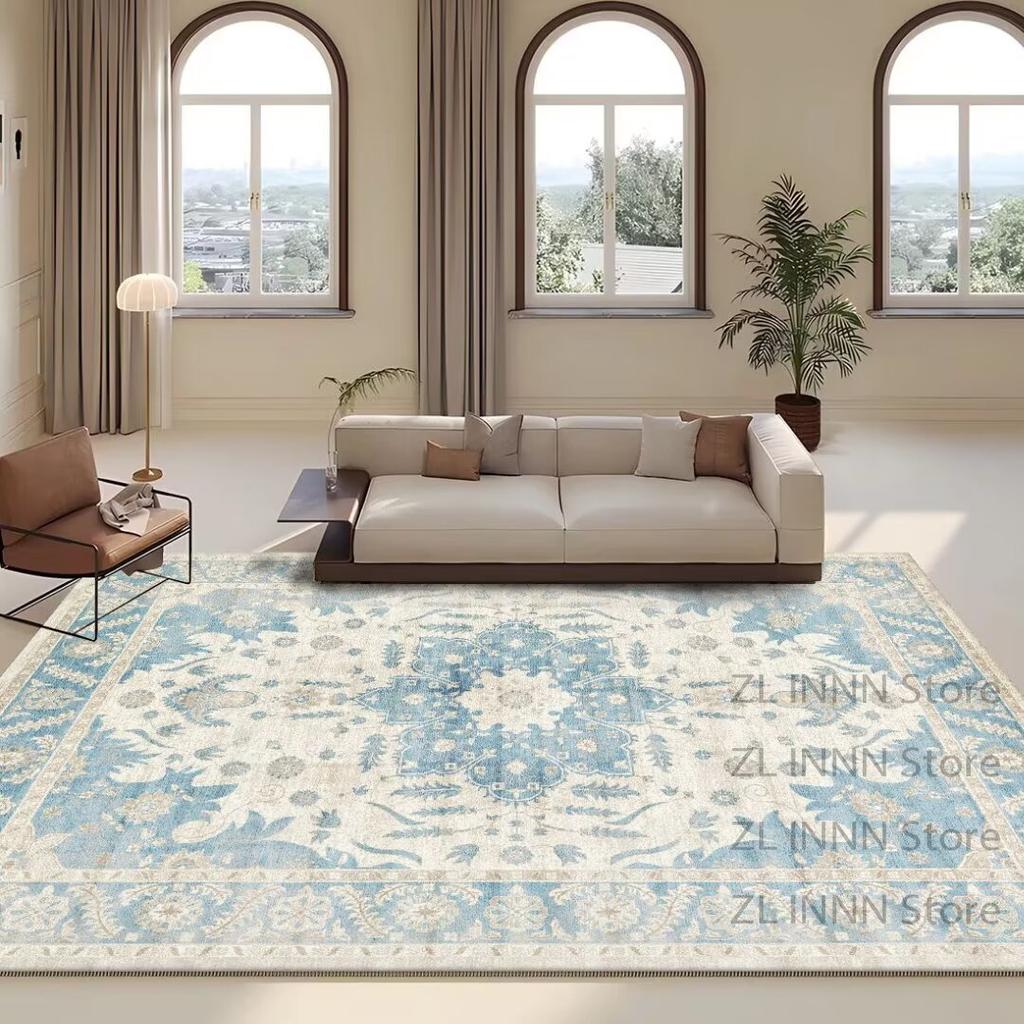 Boho Large Carpet for Living Room Persian Retro Decoration Home Non-slip Easy Clean Rug Bedroom Cloakroom Washable Floor Mat
