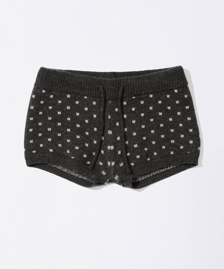 SCULPTOR Snowflake Knit Shorts Gray