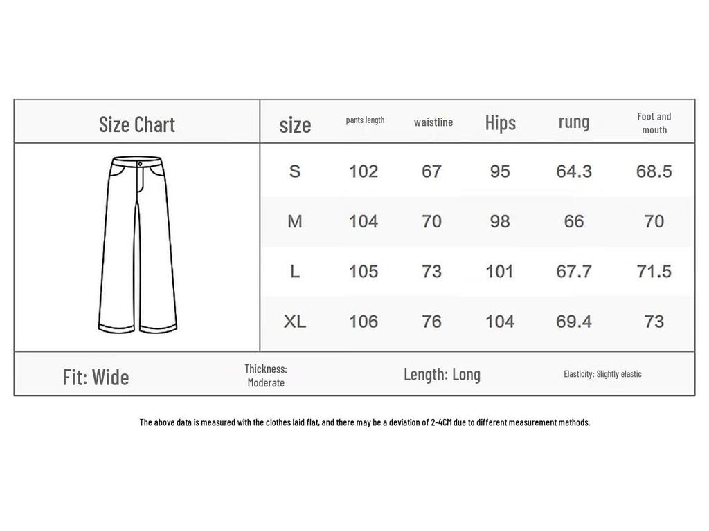 PEACEBIRD Women's Wide-Leg Straight-Fit Casual Trousers