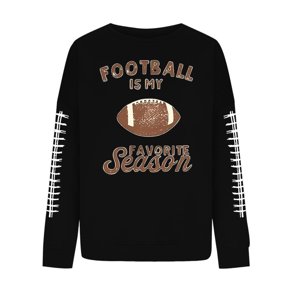 Women's Casual Fashion Round Neck Long Sleeve Halloween Printed Sweatshirt