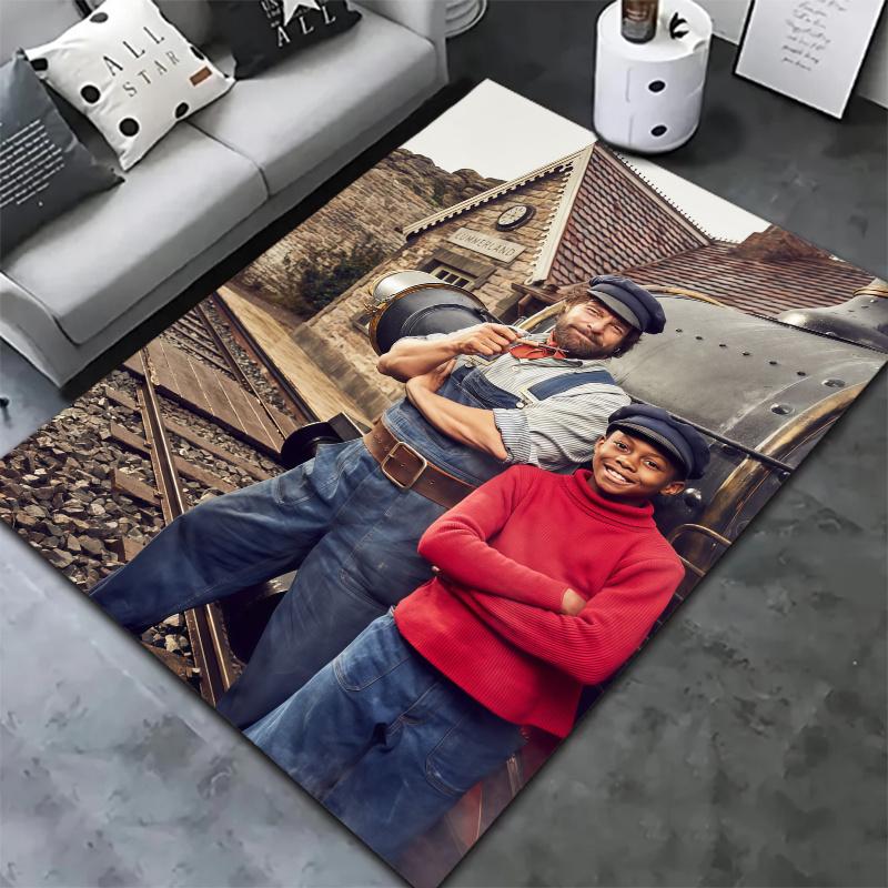 Jim Knopf Carpet Rug for Living Room Bedroom Home Sofa Decoration,Kids play Nonslip Floor Mat