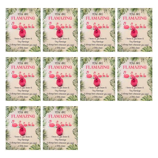 Mini Flamingo Pocket Hug Token Gift Small Resin Animal Emotional Support Gifts