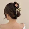 Elegante Metallblume Haarspange Klammer Koreanische Fee Strass Haar Krabbenklemme Haarspangen Für Frauen Süße Haarschmuck Ornament Geschenk
