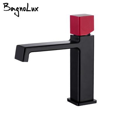 Gunmetal Bathroom Faucet Hot And Cold Sink Tap Basin Faucet Deck Mounted Wash Bath System