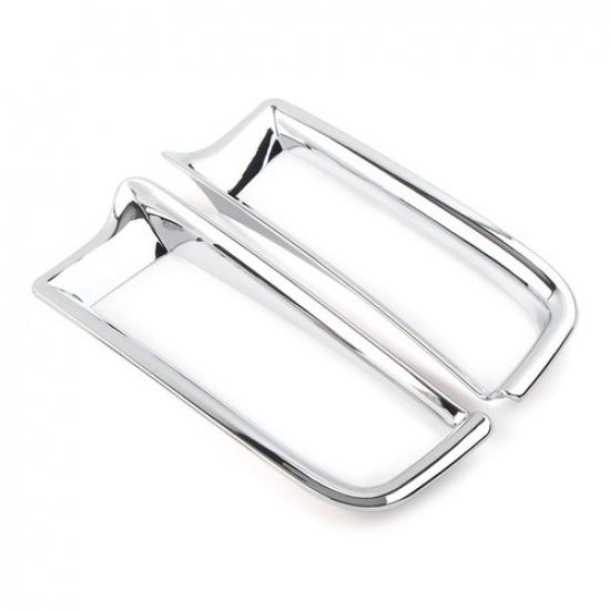 2x Chrome Rear Bumper Reflector Moulding Cover Trim For Honda CR-V 2015 2016 CRV