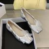 Fashion IPPEUM Mary Janes Shoes 2025 New Blue Ballet Flats Fashion Pumps Flat Ballerina Shoes For Women