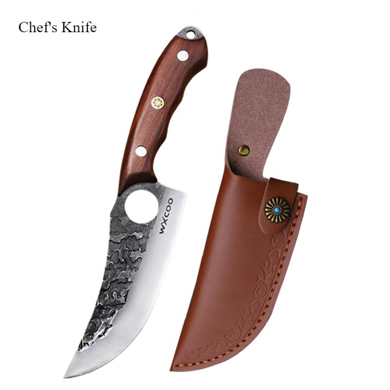 Hand Forged Butcher Cleaver Knife High Quality Chef's Knife Set Multi-purpose Knife Stainless Steel Household Kitchen Fish Knife