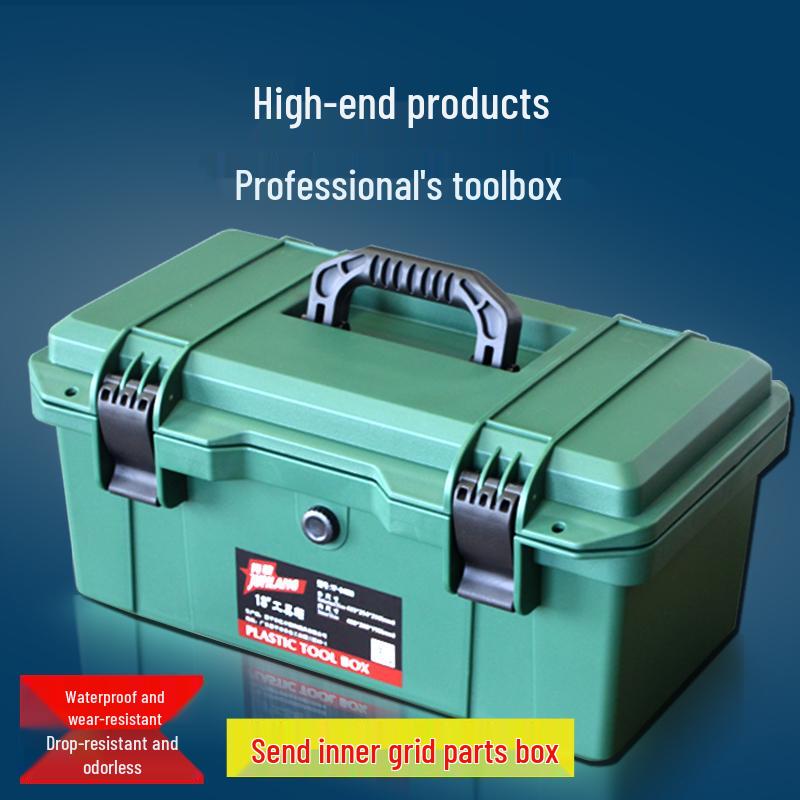 Multifunctional Large Industrial-Grade Toolbox for Home and Car