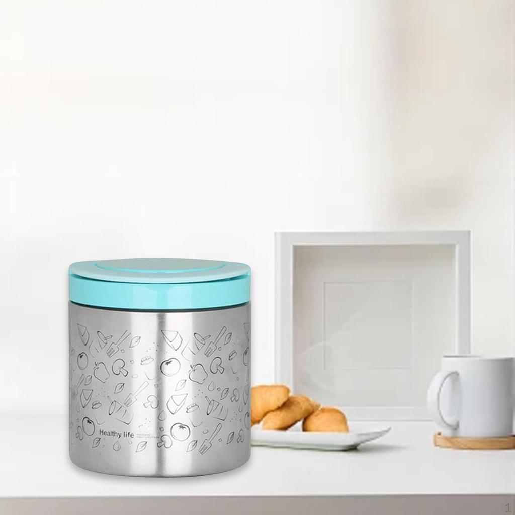 Insulated Lunch Container 630ml Portable Meal Prep Leakproof for Office