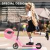 Kids Scooter for Ages 6-14 Girls Boys Scooter LED Light Wheels Adjustable Height Lightweight Scooter for Kids Kick Scooter 60kg Load