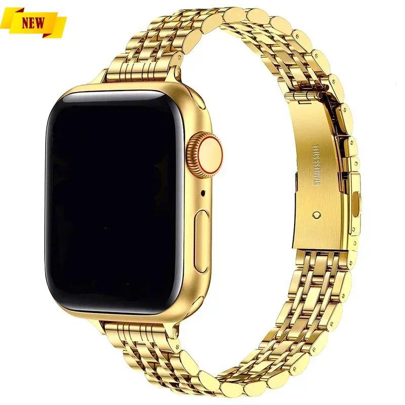 Stainless Steel Strap For Apple Watch Ultra 2 Band 49mm 42 44mm Metal Bracelet iWatch Series 10 46mm 9 8 7 6 SE 5 4 3 45mm 41mm