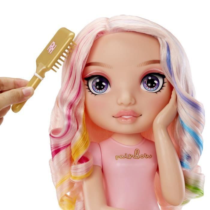 Rainbow High - Tête À Coiffer Bella - 33cm - Colore Ongles Et Cheveux - Dès 4 Ans