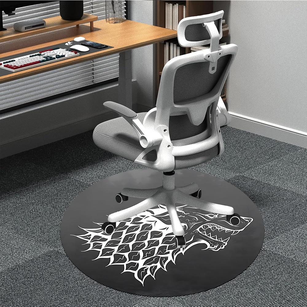 

1pc Direwolf, House StarkChair Carpet for Office, Non-slip, Soft and Durable Office Rug for Interior Decoration, Perfect for Office yy250925083 80cm by 80cm