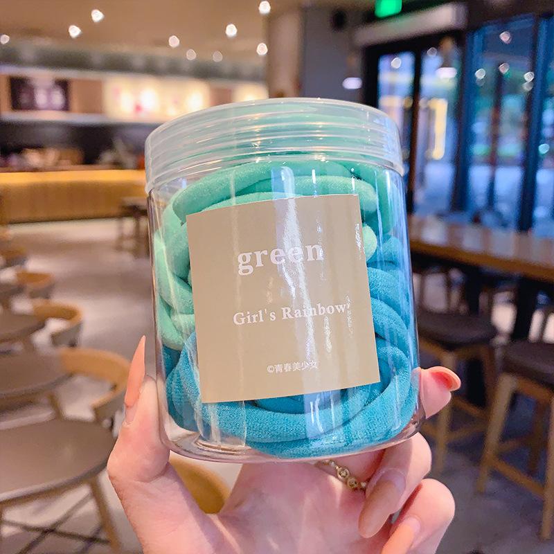 Korean Fashion Colorful Macaron Candy Hair Tie Sweet Ponytail Elastic Rubber Band Women Hair Accessories