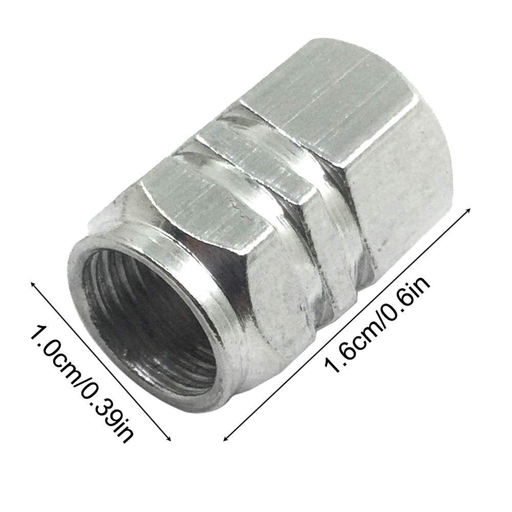 25 Valve Stem Caps, FineGood Aluminum Alloy Tire Valves Dust Cap for Car, Motorcycle,