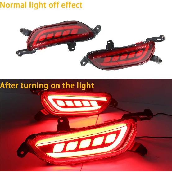 

Super Bright LED Rear Lights for Mazda CX-3 2016-2020, Red Grid-Type Tail Light Assemblies, 2pcs/Set Two functions