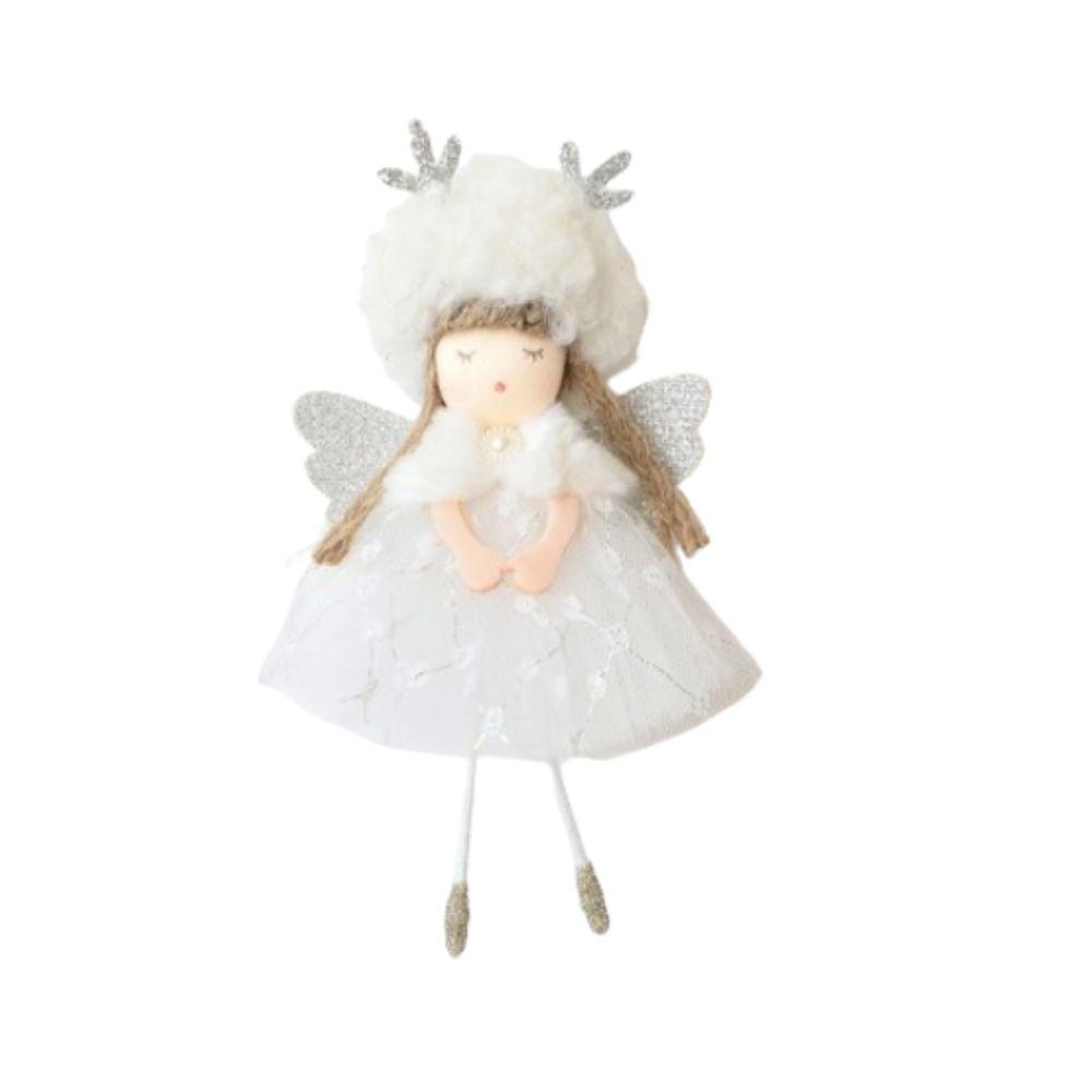 Ručně vyráběná vánoční gázová sukně Andělské ozdoby Závěsná dekorace na vánoční stromek Novoroční dárek