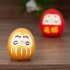 Japanese Ceramic Daruma Doll Crafts Inspired Wealth Prosperity Decor Lucky Charm Fortune Ornament Landscape Home Desk Decor