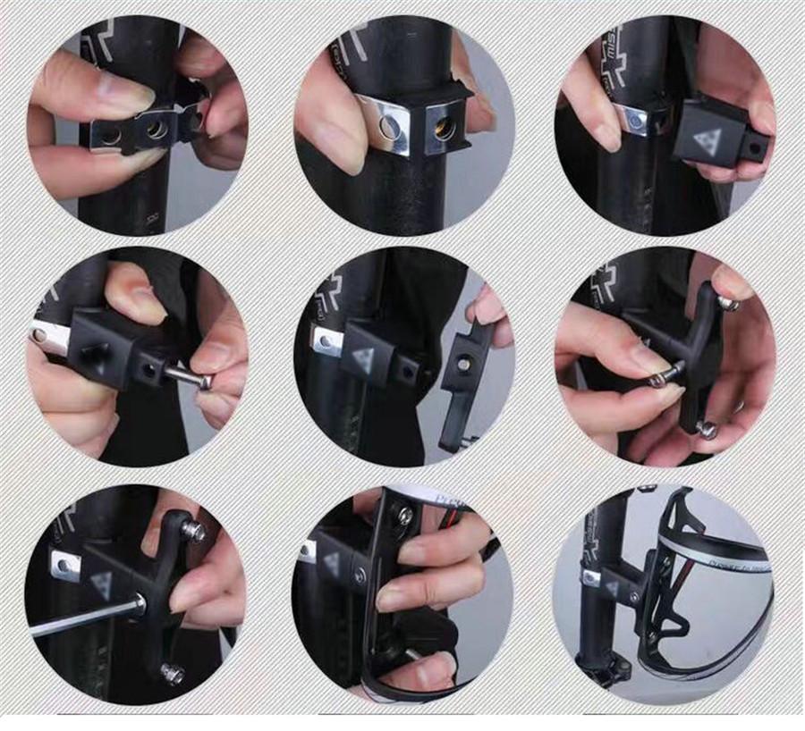 Motorcycle CNC Water Bottle Rack Holder Adapter For BMW R1200GS ADV 2008-2017