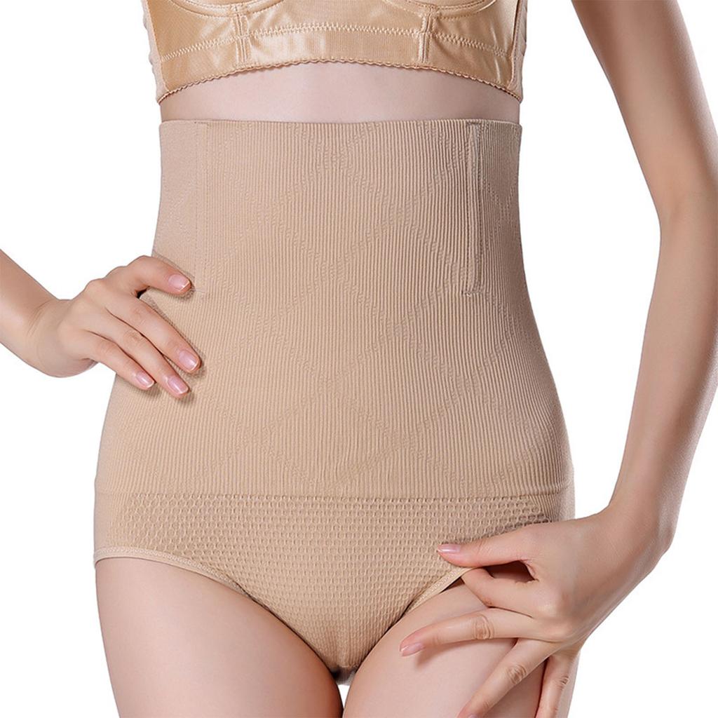 Figurformende Bauchweg-Panty Dreidimensional Atmungsaktiv Straffend Hohe Taille Shapewear für Damen Hautfarben M L