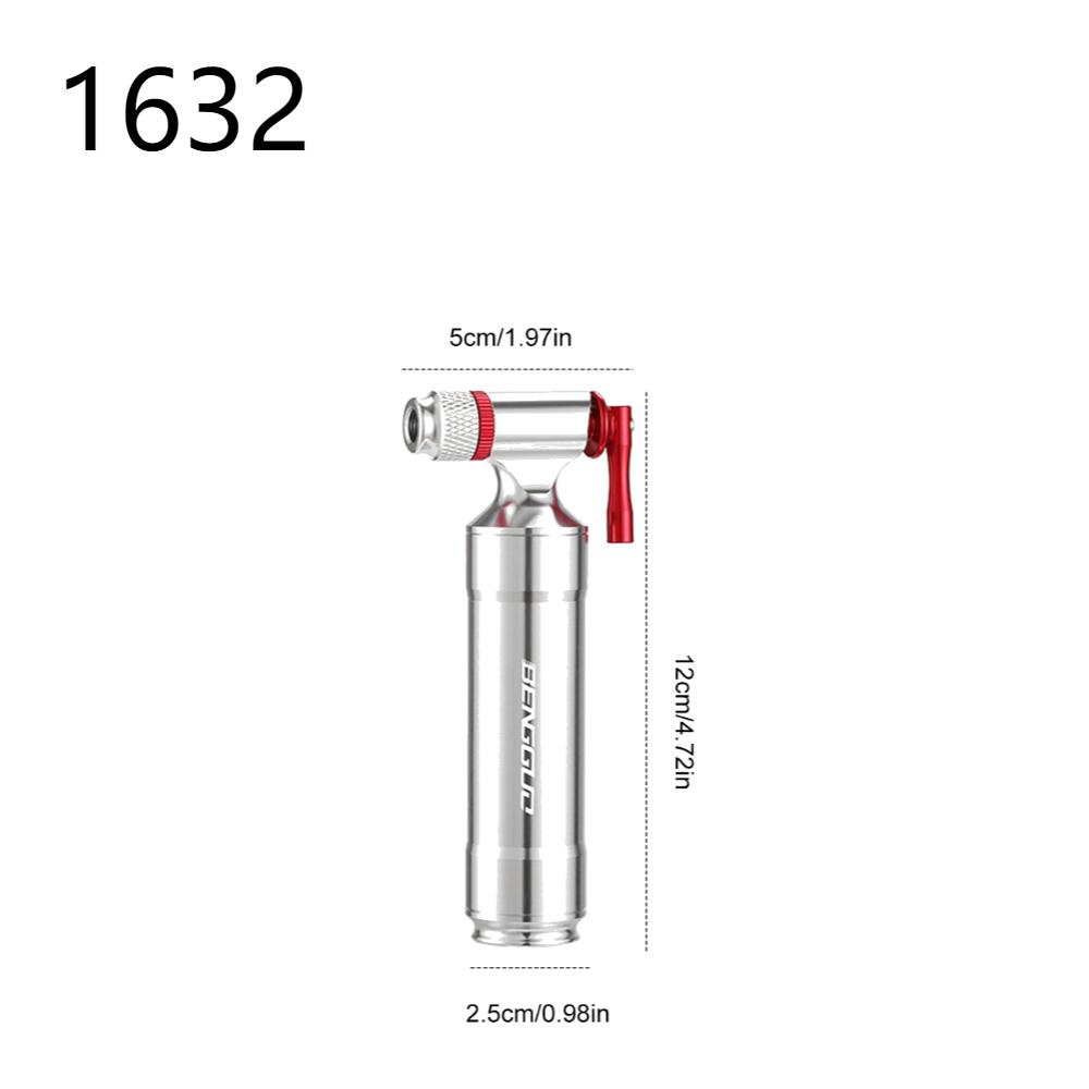 CO2 Bicycle Pump Schrader Presta Valve Mini Bicycle Pump Aluminum Alloy CO2 Bike Tire Inflator for MTB Road Bike