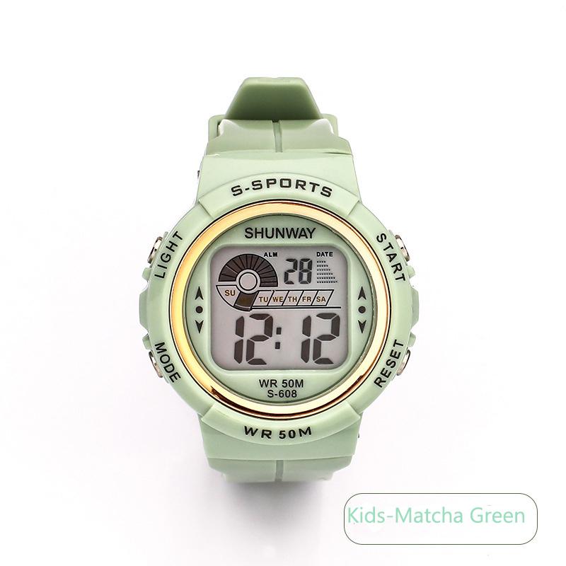 Kids Children's Electronic Watch Student Girl Boy Outdoor 5Bar Waterproof Sports Alarm Clock Women Multifunctional Watches