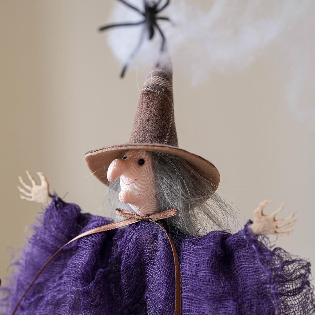 Halloween Mesh Ghost Pumpkin Witch Hanging Decorations Sheer Silk Cloth Spooky Halloween Party Decor for Windows Porch