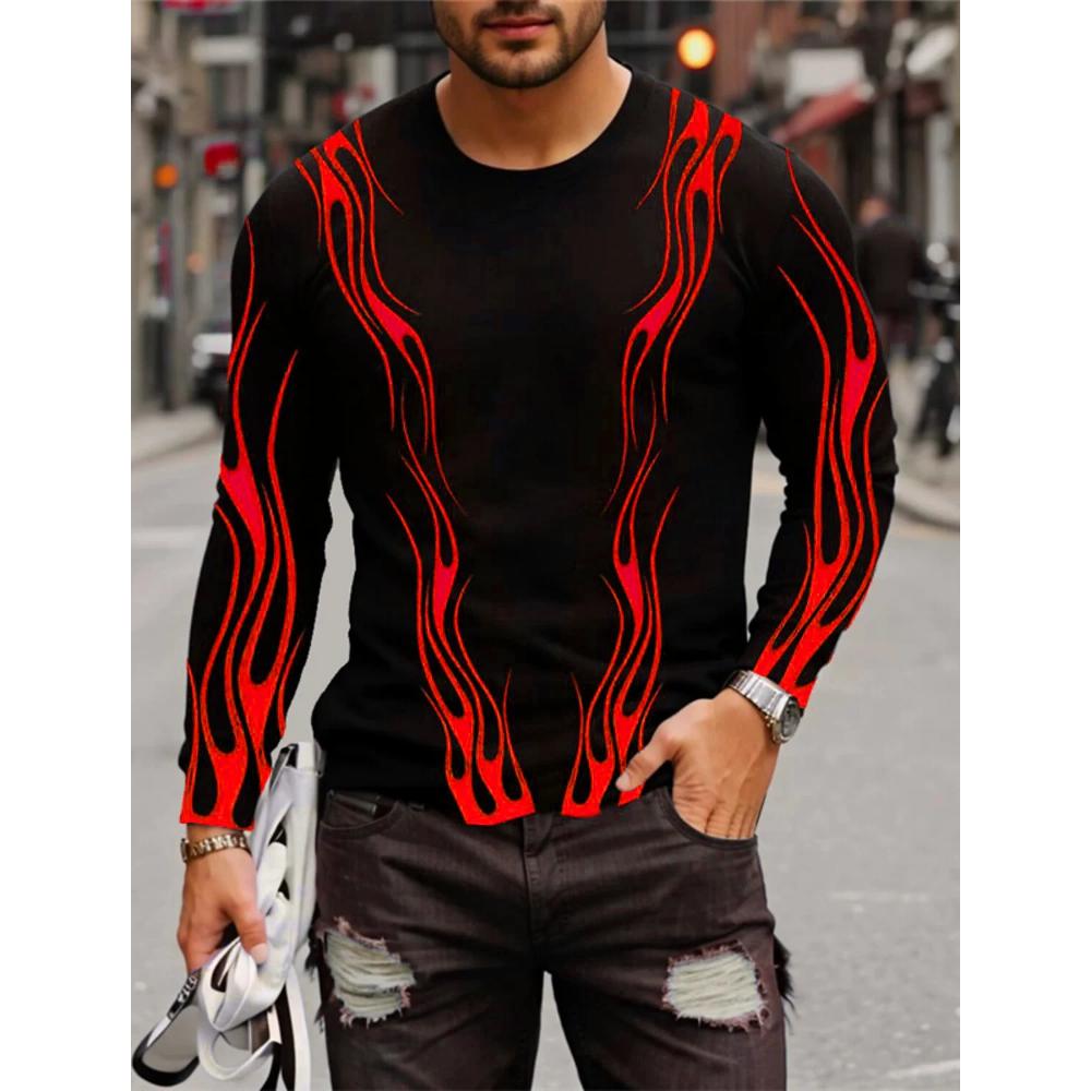 Men's Comfort Top Casual Loose Long Sleeve Fashion Pullovers Long Sleeves Men’s