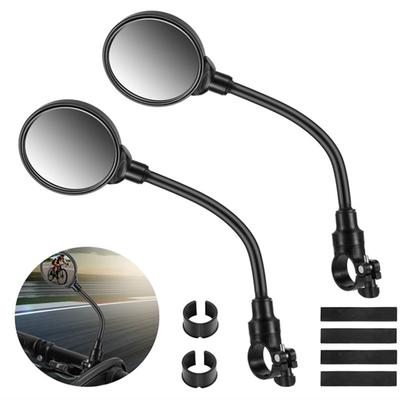 Bike Rearview Mirror Hose Adjustment Rearview Mirror Reflector Electric Motorcycle Rearview Mirror Handlebar Mirror Riding Supplies