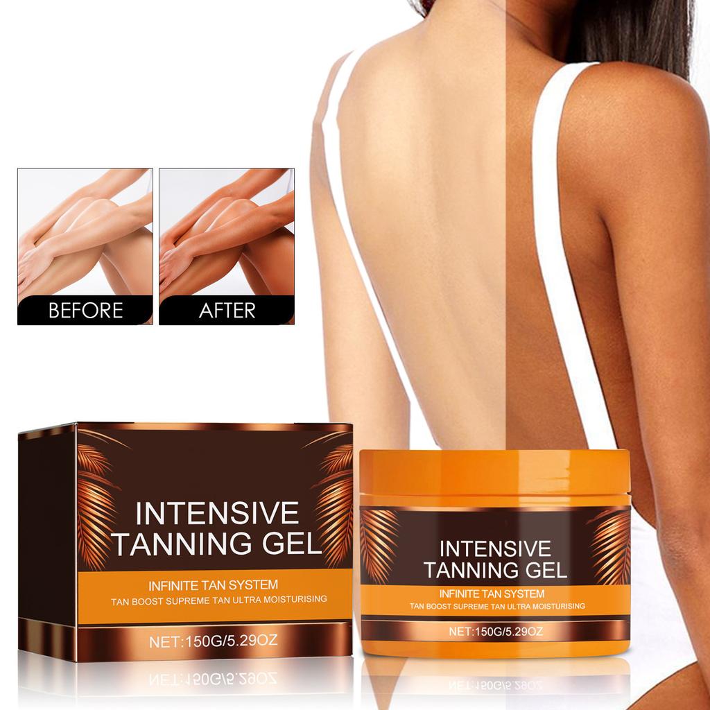 Intensive Tanning Gel, Natural Tanning Accelerator Paste Gel Tanning Creams For Sunbeds & Outdoor 150g