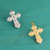 Pendentif Croix Dawapara pour Collier Orthodoxe Oriental Serbe Bijoux en Acier Inoxydable Talisman Charme Accessoires