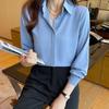 Spring Autumn Versatile Solid Color Shirt for Women Long Sleeve Loose Large Size Shirt Top for Women Blouses & Shirts