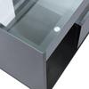 TV Schrank Stilvoll Fernsehschrank TV Lowboard Hochglanz Schwarz 70 Zoll Fernseher, TV Ständer 2 Schubladen, TV Möbel Wohnzimmer Schlafzimmer