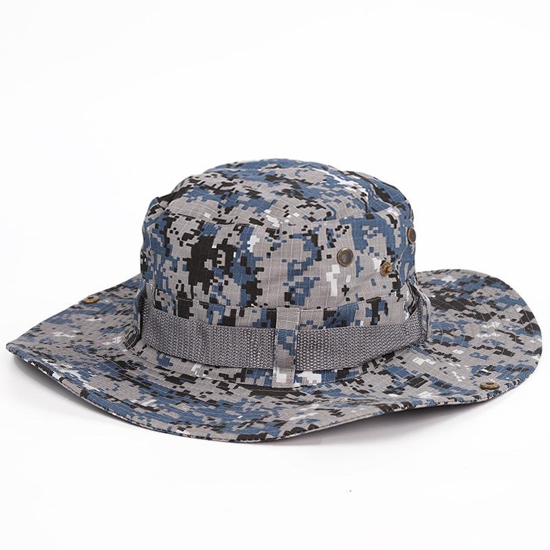 New Summer Fashion Unisex Camouflage Tactical Army Bucket Hats Men Hiking Hunting Panama Cap Outdoor Anti Uv Fisherman Hat