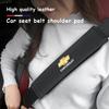 2Pcs Leather Car Seat Belt Shoulder Pad Safety Strap Cover For Chevrolet Spark Captiva Cruze Malibu Equinox Trax Camaro Blazer
