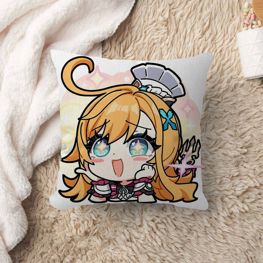 Game Genshin Impact Escoffier Personalized Pillow Cover Kids Bedroom Wild Party Decor Pillowcase Kid Birthday Shower Gift