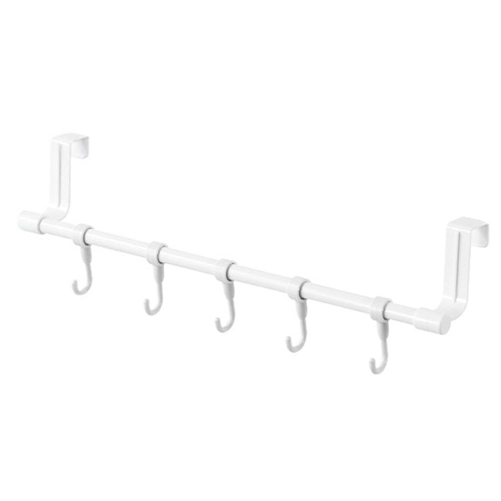 New Multi-purpose Towel Rod Punch-free Towel Storage Bar Over Cabinet Towel Rack with Hook Door Hanging Towel Racks