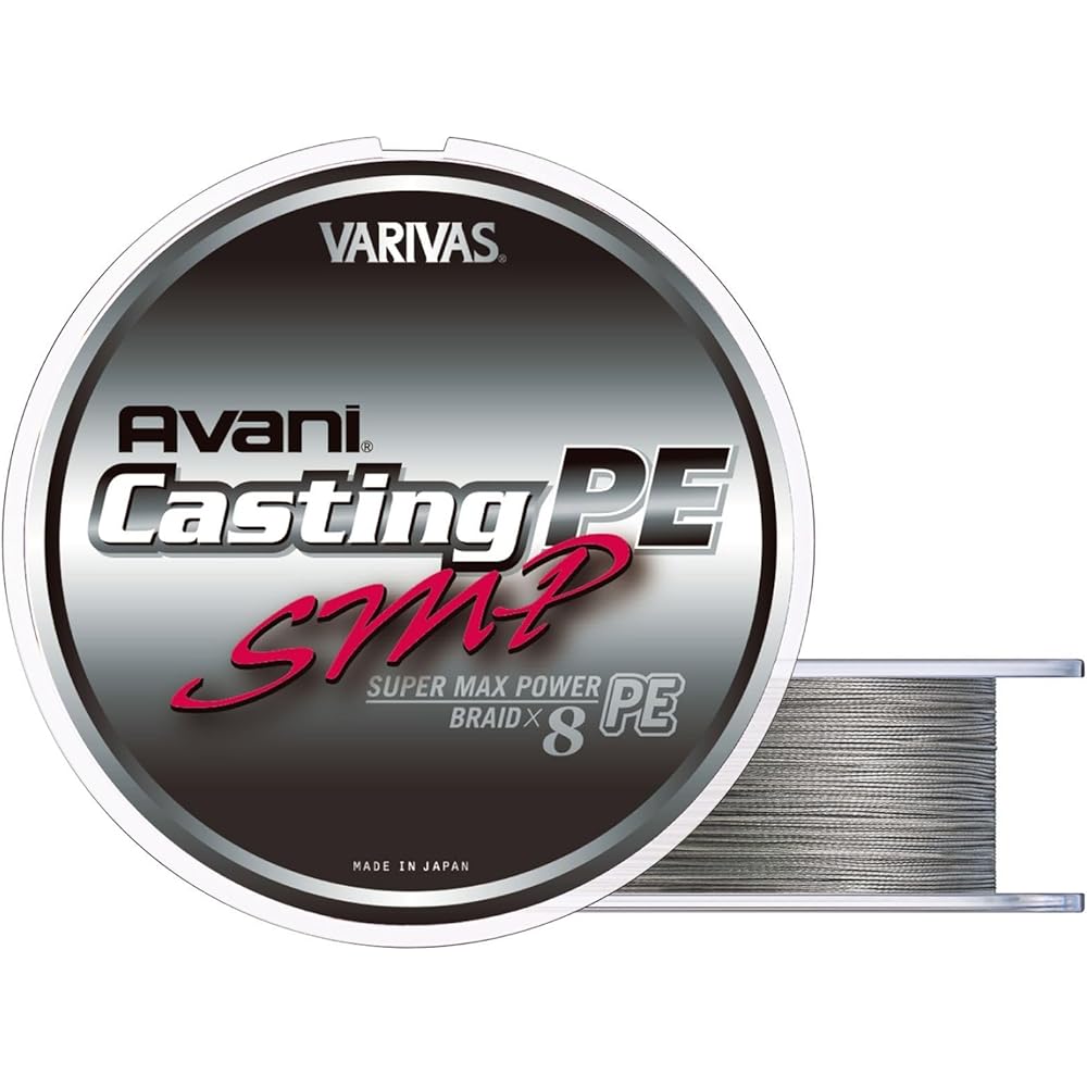 VARIVAS Avani Casting PE Super Max Power Line, 300m, #6, MAX 90lb, 8 Strands, Stealth Gray