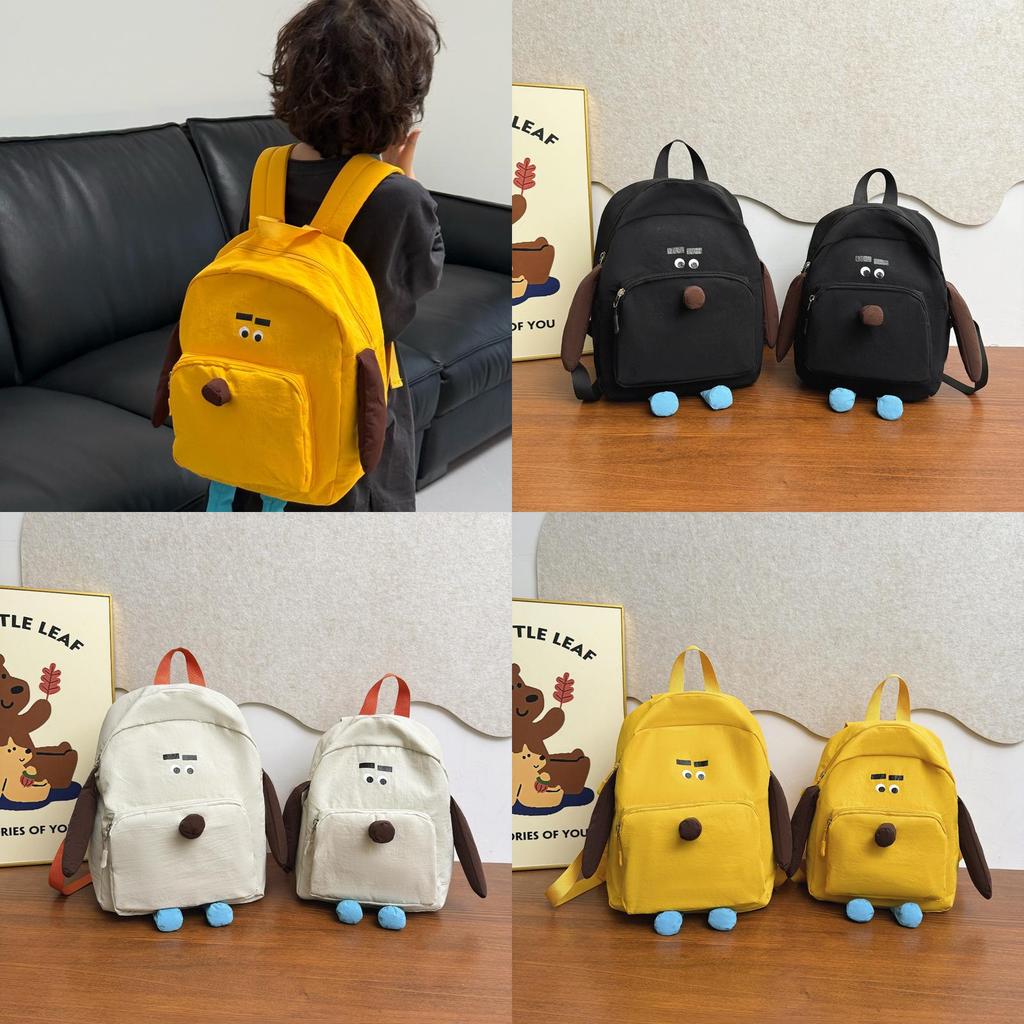 Unisex Kinderrucksack Mit Lustigem Einfarbigem Design Und Nahtdetails Für Die Schule