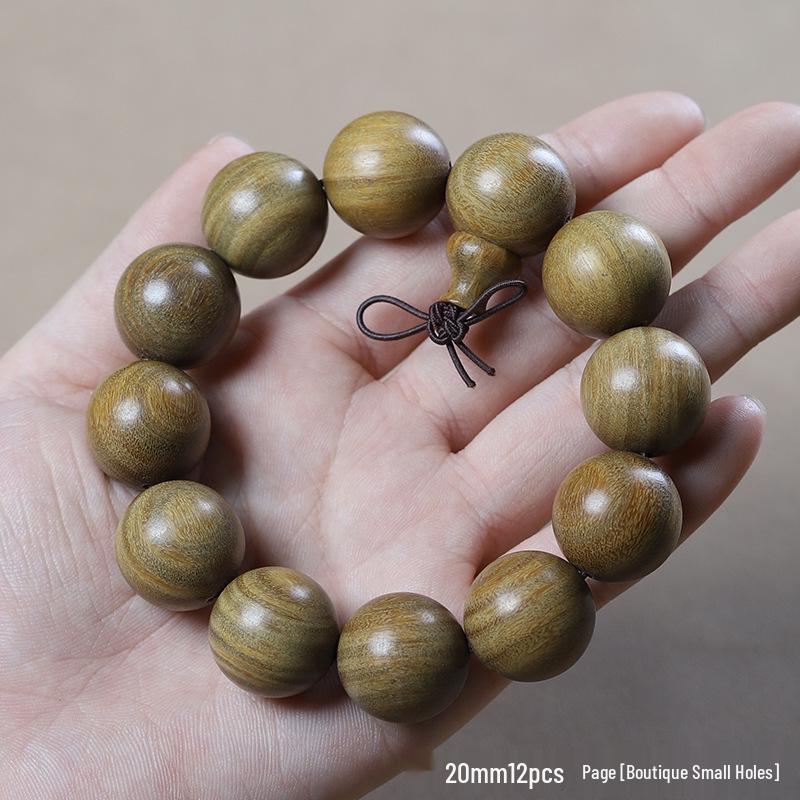 Argentina Green Sandalwood Men's and Women's Bracelet - 108 Beads, Prayer Beads of Yu Sandalwood & Rosewood.