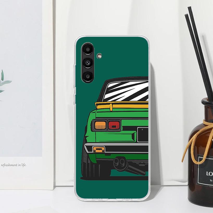 Japan JDM Sports Cars Comic Phone Case For Samsung Galaxy A17 A37 A57 A16 A26 A36 A56 A15 A25 A35 A55 A14 A24 A34 A54 A13 A23 A3