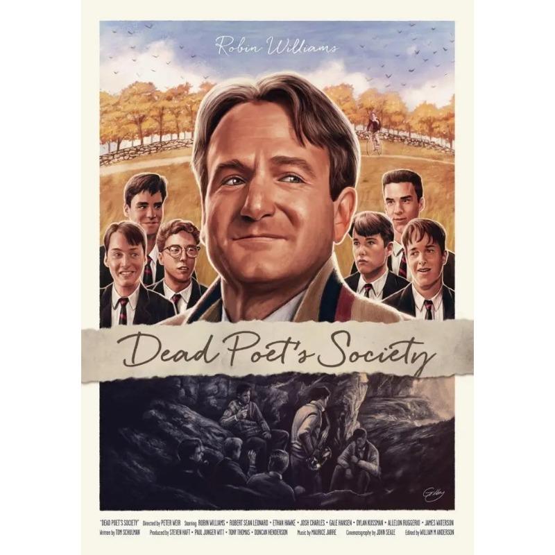 

Movie Dead Poets Society Canvas Painting Artwork Fancy Wall for Coffee House Bar 21cm×30cm NoFrame
