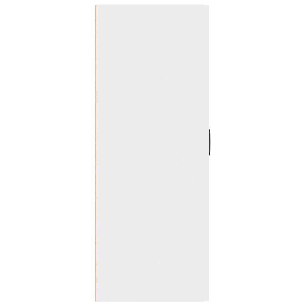 Vidaxl Szafka Wisząca, Biała, 69,5X34X90 Cm, Materiał Drewnopochodny