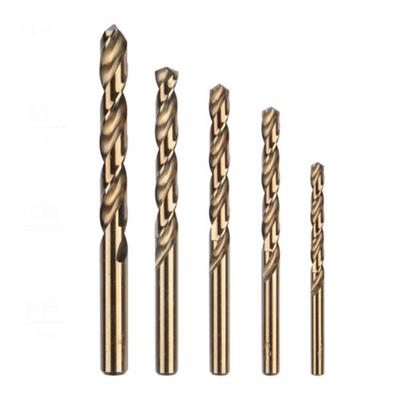 5-teiliges HSS-CO-M35-Kobalt-Bohrer-Set für Metall, Stahl, 1 mm, 2 mm, 3 mm, 4 mm, 5 mm
