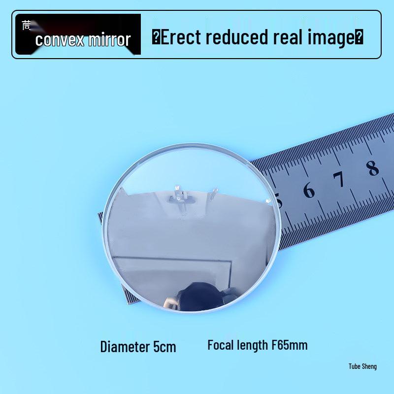Physical Optics Set: Triangular Prism, Convex/Concave Lenses & Mirrors, Magnifying & Reducing Glasses