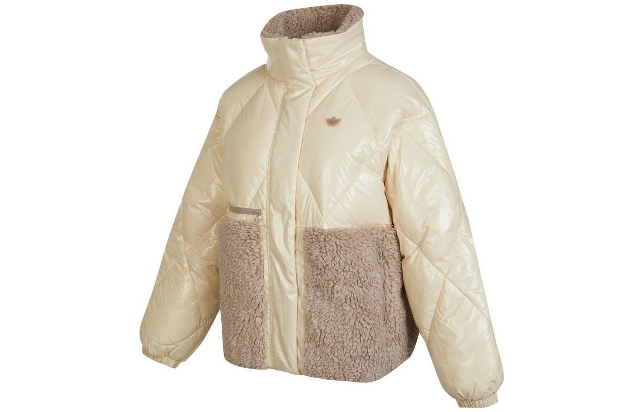 Adidas Originals DOWN SHERPA MIX Down Jacket Women s White HS9524 S
