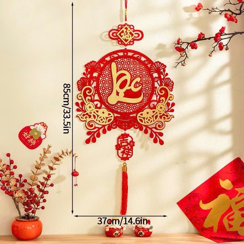 Vietnamesisches Jahr Hängeanhänger mit Quaste Fenster Tür Party Hängender Schmuck 2026 Frühlingsfest Heimdeko-Accessoires