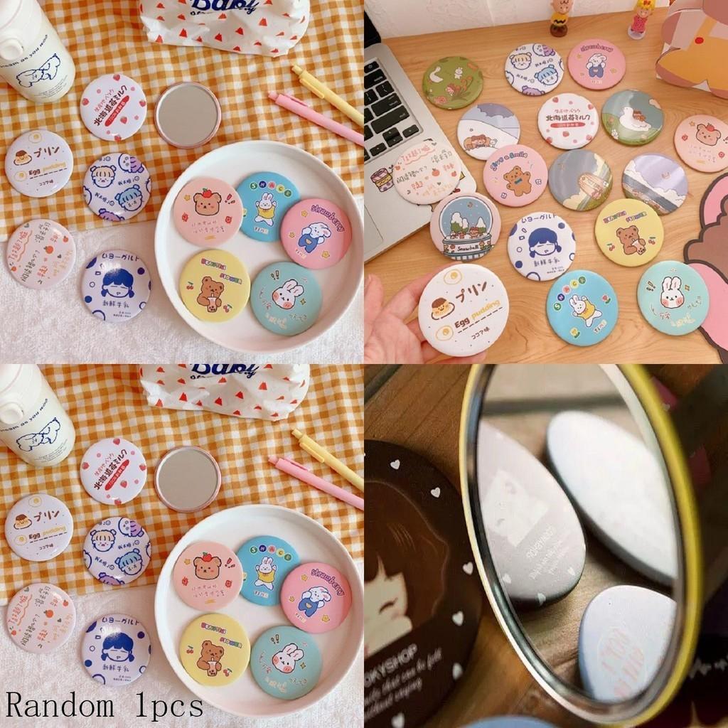 Miroir de Courtoisie Mini Compact Léger pour Filles en Voyage