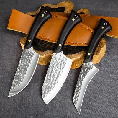 Handgefertigte Küchenmesser aus Stahl, Kochmesser, Fleischerbeil, Ausbeinmesser, Gemüsehacker