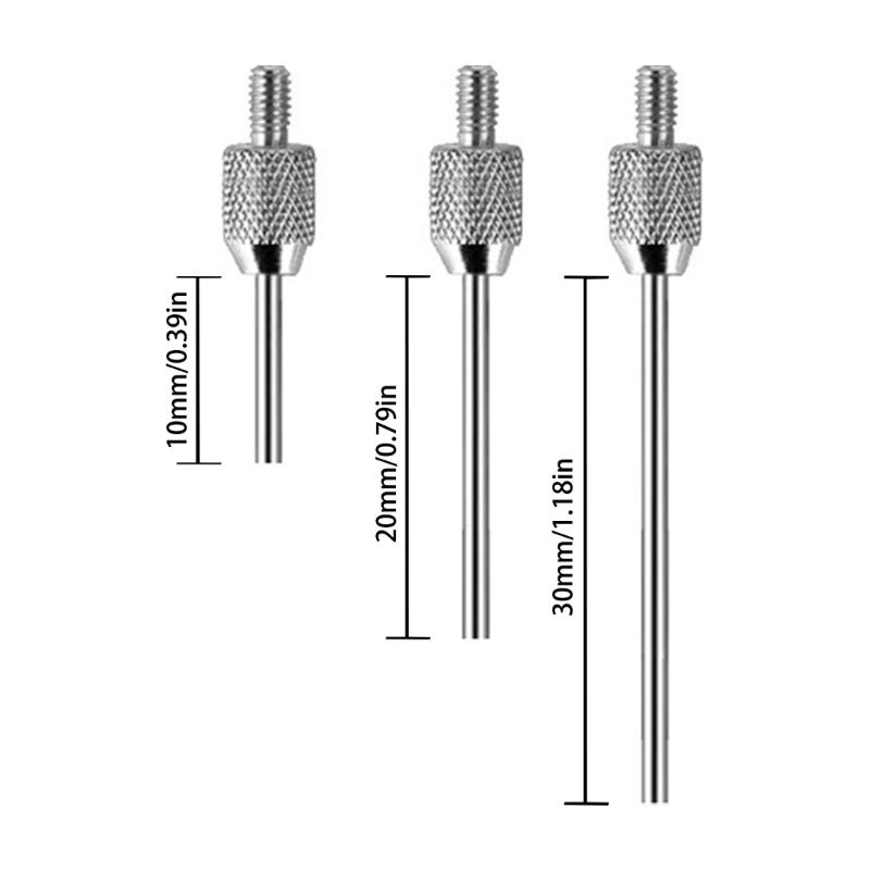 Needle Contact Point Sets for Dial Indicators Depth Gauge 4-48UNF Thread Shank 0.15mm 0.3mm 1.0mm 1.5mm 2.0mm Diameter